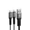 38698 USB-A=Lx2 Twin USB A > Apple 8pin x2