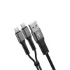 38698 USB-A=Lx2_側圖 Twin USB A > Apple 8pin x2