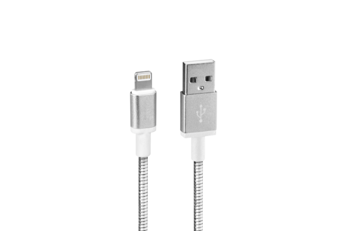 38736 USB-A=L Iron Fist<br>USB 2.0 Apple 8pin Cable
