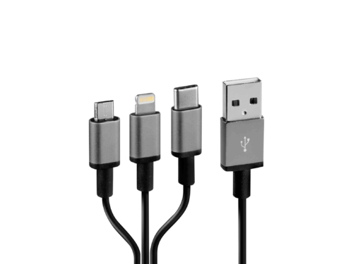Cerbero USB A > USB C + Apple 8pin + Micro USB