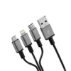 38847 USB-A=C+L+M_側圖 Cerbero USB A > USB C + Apple 8pin + Micro USB