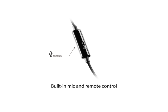 Earphones with microphone 120cm