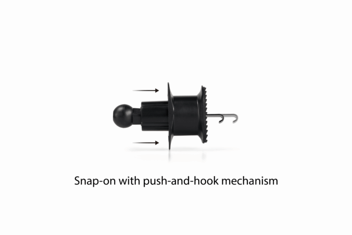 Magneto with Push & Lock Airvent Mount