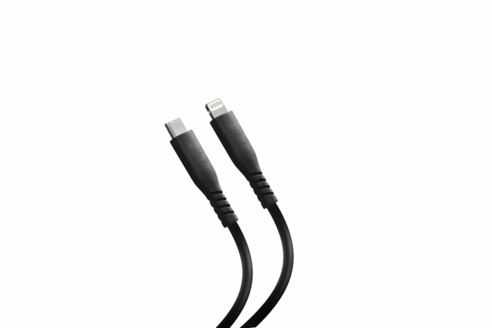 91783 USB-C=L_側圖 Silicone<br>USB 3.0 Apple 8pin Silicone Cable