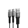 Twin USB A > USB C x2