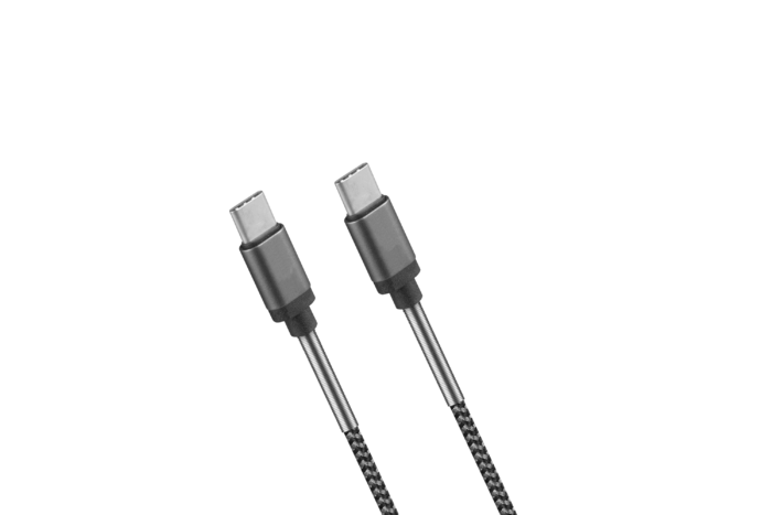 38713 USB-C=C_側圖 Spring Series<br>USB 3.0 USB C Braided Cable With Spring Reinforcement