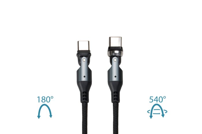 REVOLT<br>USB 3.0 USB C 180°+540° Cable