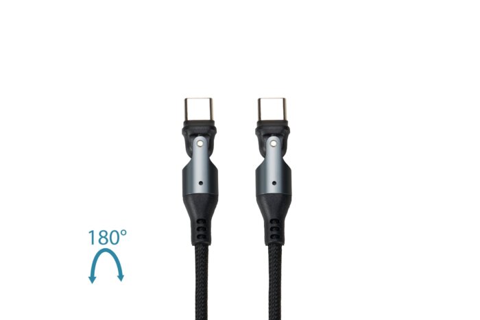 充電線_180x2_C-C_附圖 REVOLT<br>USB 3.0 USB C 180° Cable