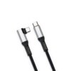 充電線_90度_C_C_側圖 Duraflex PRO 90° Cables<br>USB 3.0 USB C 90° Right-Angle Cable