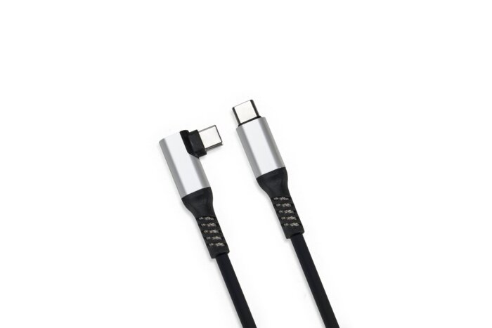 充電線_90度_C_C_側圖 Duraflex PRO 90° Cables<br>USB 3.0 USB C 90° Right-Angle Cable