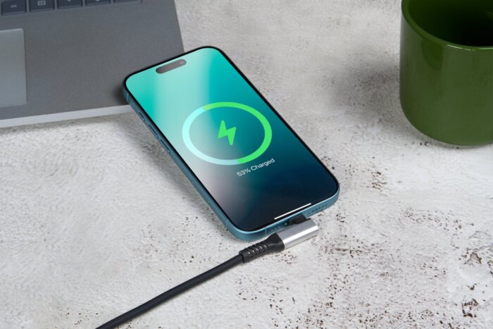 充電線_90度_C_C_情境圖-2 Duraflex PRO 90° Cables<br>USB 3.0 USB C 90° Right-Angle Cable