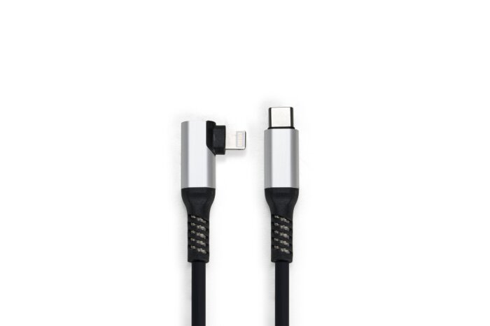 充電線_90度_C_L Duraflex PRO 90° Cables<br>USB 3.0 Apple 8pin 90° Right-Angle Cable