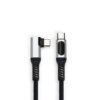 充電線_90度_數顯_C_C Duraflex PRO 90° Cables<br>USB 3.0 USB C Digital Display 90° Right-Angle Cable
