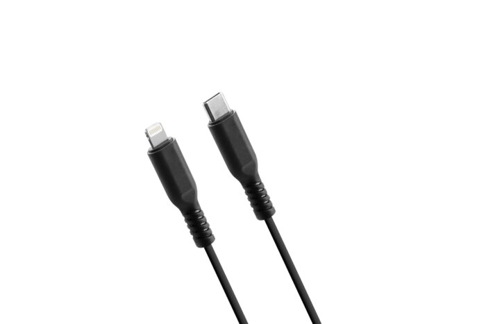 充電線_彈簧頭_硅膠線 C=L_側圖 Duraflex Cables<br>USB 3.0 Apple 8pin Silicone Cable